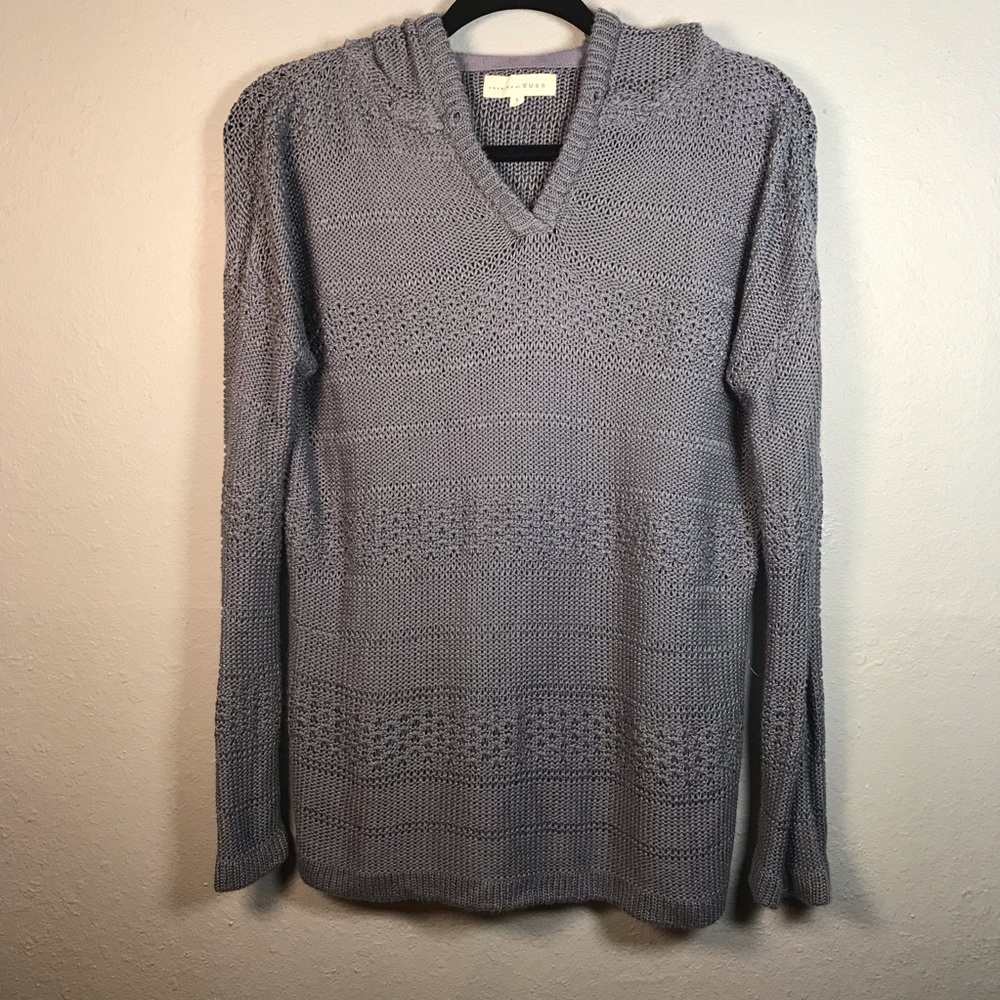 Covered by‎ Suss dusty blue  sweater hooded small